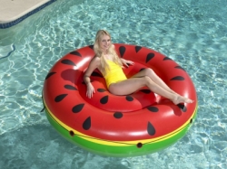 large SWIMMING FLOAT BESTWAY WATERMELON ISLAND BALIDIVESHOP 1